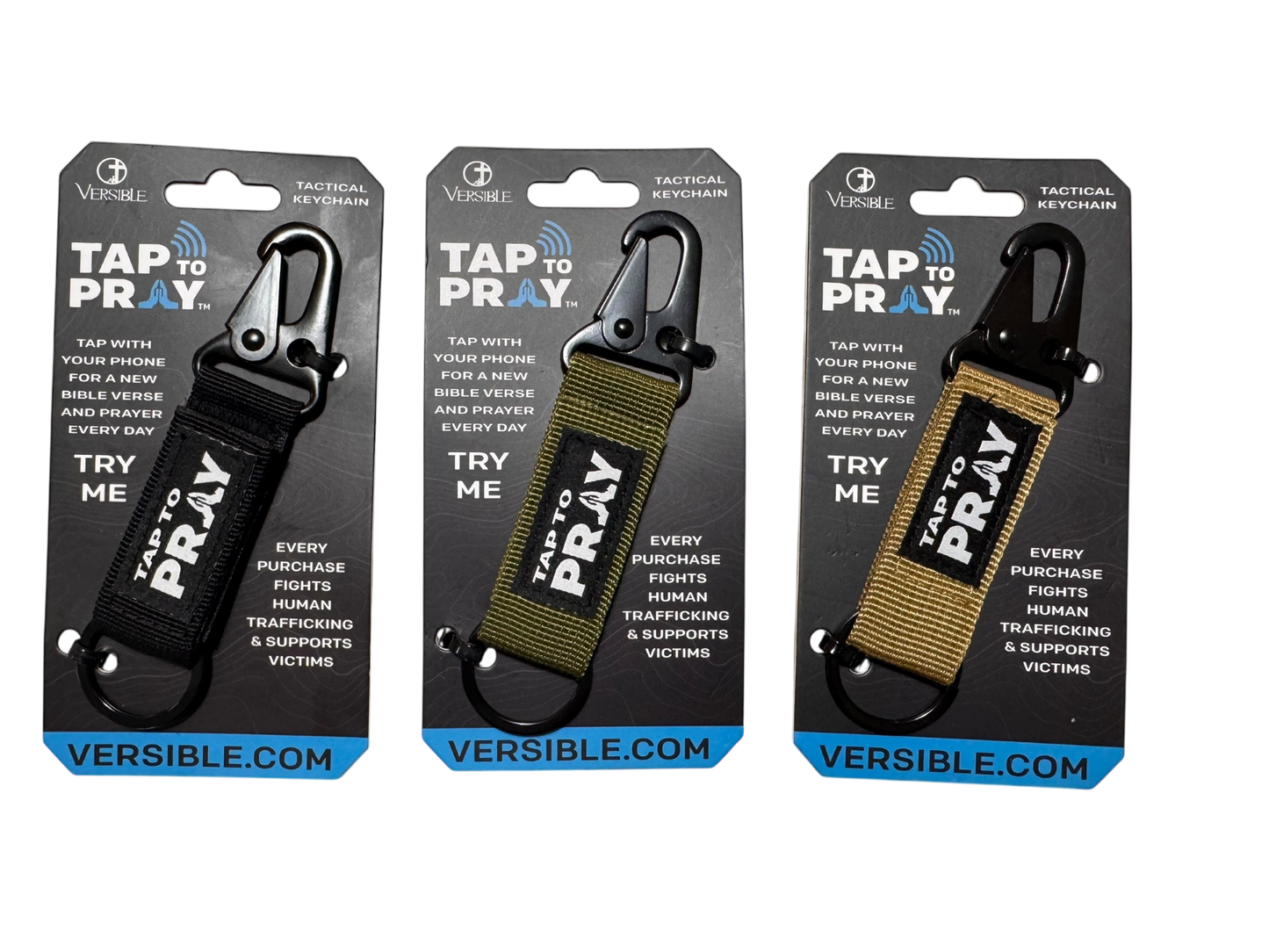 Tap To Pray™ - Tactical Carabiner Keychain