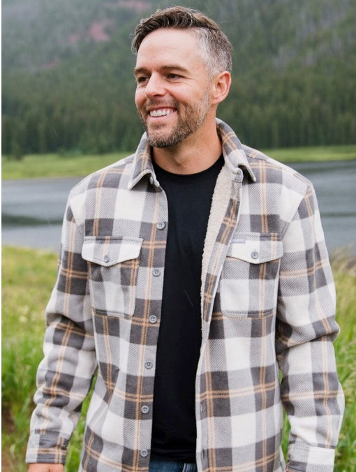 Burlebo Shacket- Coyote Plaid