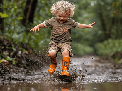 Feral Vintage Ringer (Youth) | Brown
